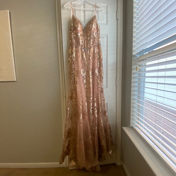 Prom long dress corset dress with sequins - Picture 7 of 7